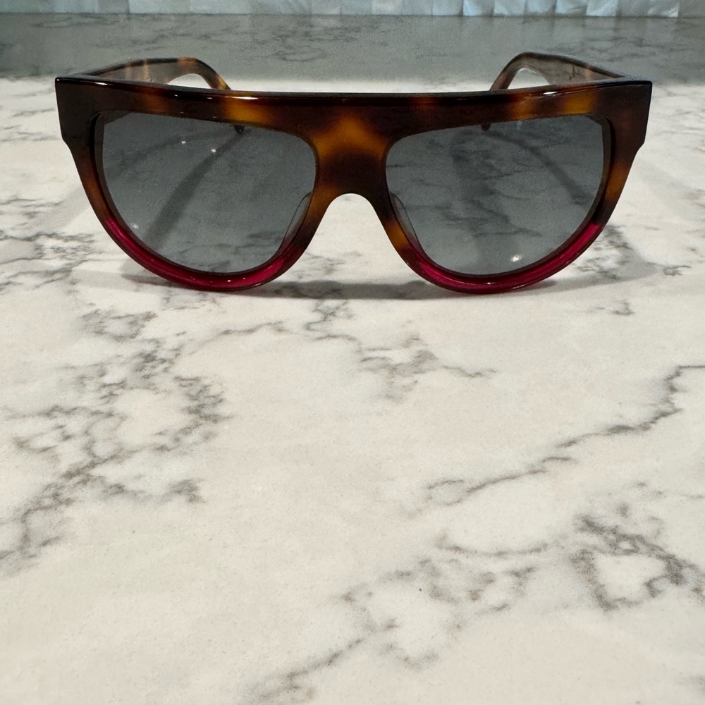 Celine Tortoise and Red Women's Sunglasses